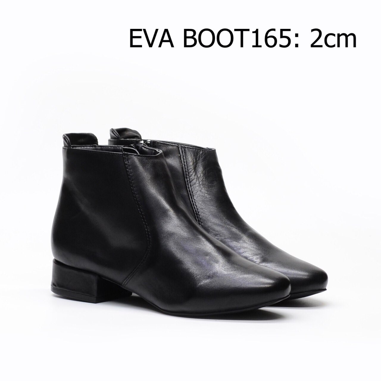 Boots da nữ EVA BOOT165 kiểu dáng cổ ngắn thời trang, chất liệu da bò cao cấp